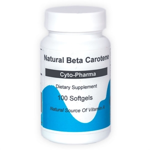 Picture of Natural Beta Carotene, 100 Softgels per bottle